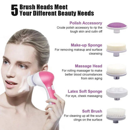5-in-1 Facial Cleansing Brush