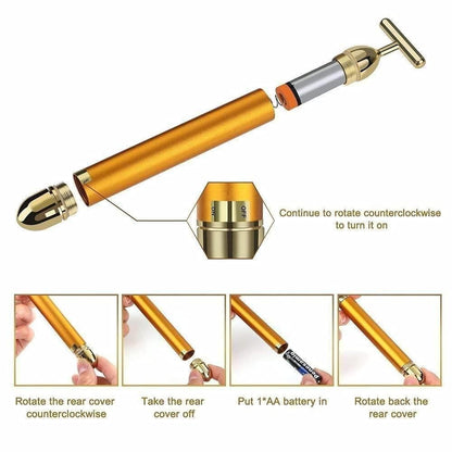 24K Gold Facial Massage Roller